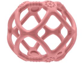 Mordedor Bola Em Silicone Rosa Flexivel Supermacio Com Texturas 15637 - Buba