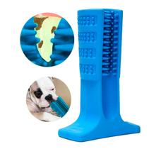Mordedor Brinquedo Escova Dentaria Azul Para Pet Cachorro Grande
