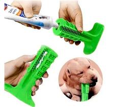 Mordedor Brinquedo Escova Dentaria Verde Para Pet Cachorro Médio - C3B