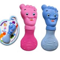 Mordedor Brinquedo Para Bebê Pezinho Anti Stress Gengiva Menino ou Menina - Vila Toy