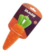 Mordedor Brinquedo Veg Sound Cenoura Plástico Jambo Sonoro Mordedor Brinquedo Veg Sound Cenoura Plástico Jambo Sonoro