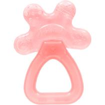 Mordedor buba com agua e chocalho rosa vai na geladeira textura ergonômico