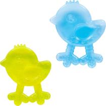 Mordedor buba de agua passarinho cores textura vai na geladeira bpa free ergonômico