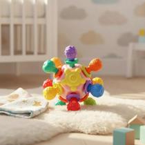 Mordedor Chocalho Bebê Bola Sensorial Massageador Estímulos Coordenação Motora Bolinha