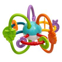 Mordedor Chocalho Macio E Flexível Para Bebê Fruit Ball Buba