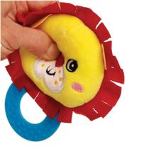 Mordedor Chocalho Passear Leão Plush Silicone 0+