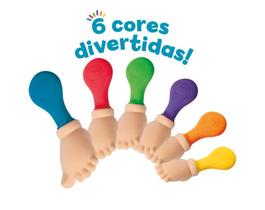 Mordedor com Chocalho para Bebês Pezinho Color - Toyster Mordedor com Chocalho para Bebês Pezinho Color - Toyster