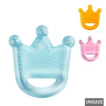 Mordedor D'água Para Bebê 8cm Coroa Color - Tudo em Caixa
