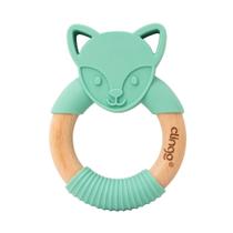 Mordedor de Madeira e Silicone Raposa Tifany Alívio para Gengivas de Bebê