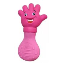 Mordedor De Maozinha Rosa Bebe Divertido Anti Stress Gengiva Bebe Mordedor De Maozinha Rosa Bebe Divertido Anti Stress Gengiva Bebe
