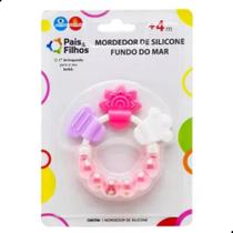 Mordedor de Silicone Fundo do Mar - Rosa
