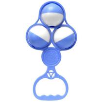 Mordedor e Chocalho Bolas Azuis 2 em 1 Bebês Azul Pais & Filhos Mordedor e Chocalho Bolas Azuis 2 em 1 Bebês Azul Pais & Filhos
