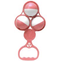 Mordedor e Chocalho Bolas Rosa Solapa Mordedor e Chocalho Bolas Rosa Solapa