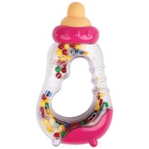 Mordedor E Chocalho Mamadeira Rosa - Buba