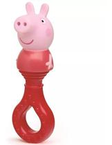 Mordedor E Chocalho Peppa Pig Para Bebê C/ 22cm - Elka