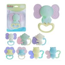 Mordedor e Chocalho sensorial Bebê Alivia As Gengivas Bichinhos