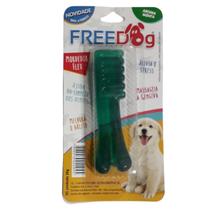 Mordedor Flexível Cães Freedog Escova 36g Pet Cão Gato Sabores Halito