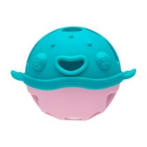 Mordedor Flexível Com Chocalho Baleia Supermacio Em Silicone 16977 Buba