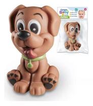 Mordedor Infantil Brinquedo Banho Bebê Cachorro Macio 12cm