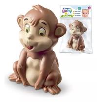 Mordedor Infantil Brinquedo Banho Bebê Macaco Macio 12cm