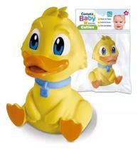 Mordedor Infantil Brinquedo Banho Bebê Patinho Macio 12cm