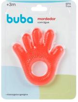 Mordedor Infantil Mãozinha Com Água Vermelho Livre Bpa Buba Mordedor Infantil Mãozinha Com Água Vermelho Livre Bpa Buba