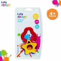 Mordedor Lolly Estrela Tricolor Sortido +4 Meses O queridinho do seu Bebê