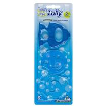 Mordedor lolly penduricalhos - cor azul - Lolly Baby