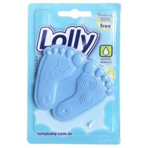 Mordedor lolly pezinho azul - ref: 7044-01 - Lolly baby