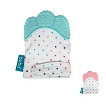 Mordedor Luvinha de Silicone Recém Nascido Bebê Azul Rosa Buba