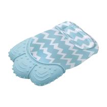 Mordedor Luvinha Para Bebê Infantil Com Ponteira de Silicone com Som Lavável Livre de BPA Azul Kababy - 1226A