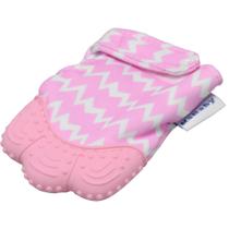 Mordedor Luvinha Para Bebê infantil com ponteira de silicone com som Lavável Livre de BPA Rosa KaBaby - 1226R