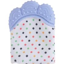 Mordedor Luvinha Para Bebê Silicone E Poliéster Azul