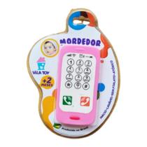 Mordedor Macio Celular Smartphone Rosa Vila Toy 100-59