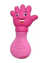 Mordedor macio mãozinha vila toy +2 meses bpa free rosa pink