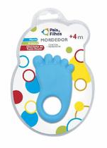Mordedor macio pezinho azul pais e filhos 4+ meses