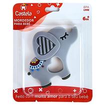 Mordedor Massageador de Gengivas Macio Elefante Cinza Livre Bpa Castela
