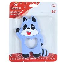 Mordedor Massageador de Gengivas Macio Guaxinim Livre Bpa Castela