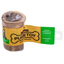 Mordedor Natural Osso Bovino 3-4" Defumado Puretoy P/M