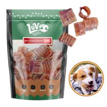 Mordedor Natural para Cachorro Mini Traqueia Bovina 200g 6 a 10 unidades Luv Petiscos Mordedor Natural para Cachorro Mini Traqueia Bovina 200g 6 a 10 unidades Luv Petiscos