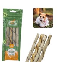 Mordedor Natural Petisco Natuka Palitinho Pele Bovina 4 un Mordedor Natural Petisco Natuka Palitinho Pele Bovina 4 un
