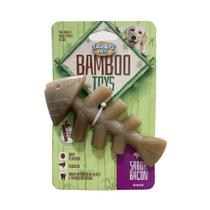 Mordedor Osso Bamboo Peixe Sabor Bacon - Truqys Pets