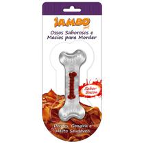 Mordedor Osso Silicone Boninho Bacon - Grande - JAMBO