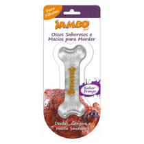 Mordedor Osso Silicone Boninho Sabor Frango P