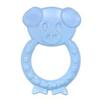 Mordedor P/ Bebê Macio Flexível Azul BabyGo