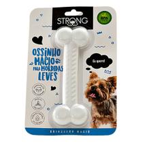 Mordedor p/ Cachorro Strong Osso Macio Arredondado Branco Mordedor p/ Cachorro Strong Osso Macio Arredondado Branco