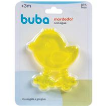 Mordedor Para Bebê Com Água Passarinho Amarelo 6144 - Buba