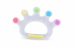 Mordedor para bebê GILIGUMS Candy Crown de silicone com efeito refrescante