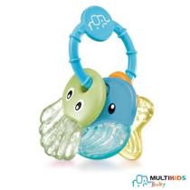 Mordedor para Bebê Sea Friends Azul Resfriavel Multikids Mordedor para Bebê Sea Friends Azul Resfriavel Multikids
