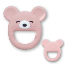 Mordedor para bebê VBRS Urso de silicone macio e seguro Mordedor para bebê VBRS Urso de silicone macio e seguro